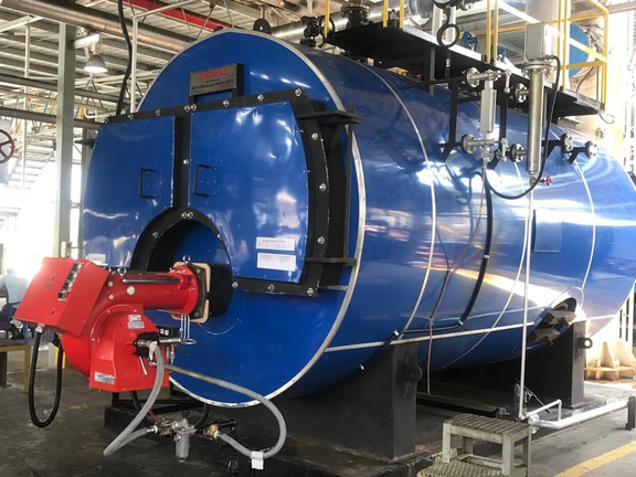 Maxtherm oil and gas-fired steam boiler