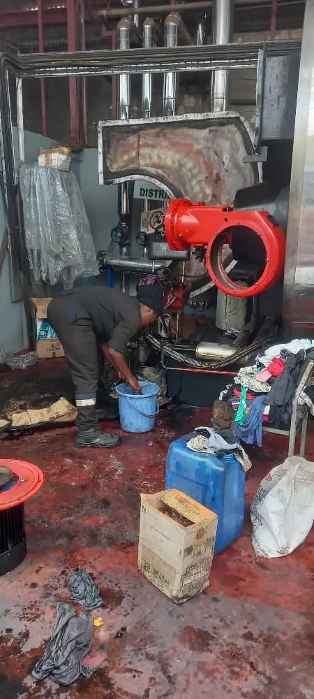 Burner cleaning works